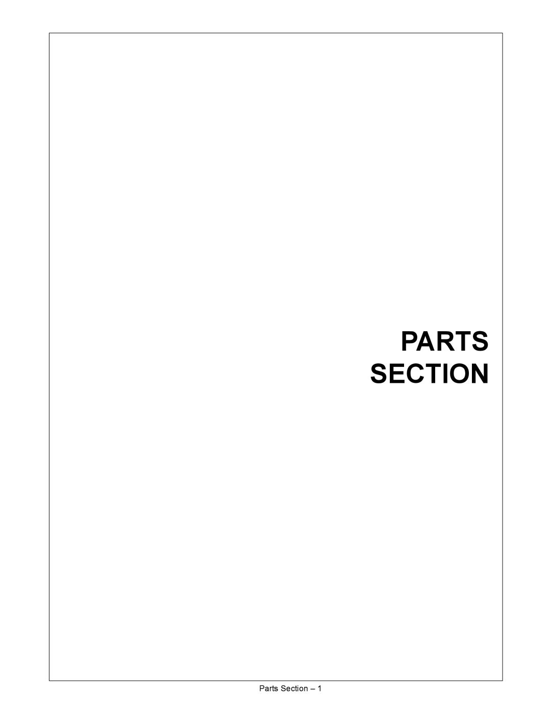 Alamo 02986941P manual Parts Section 