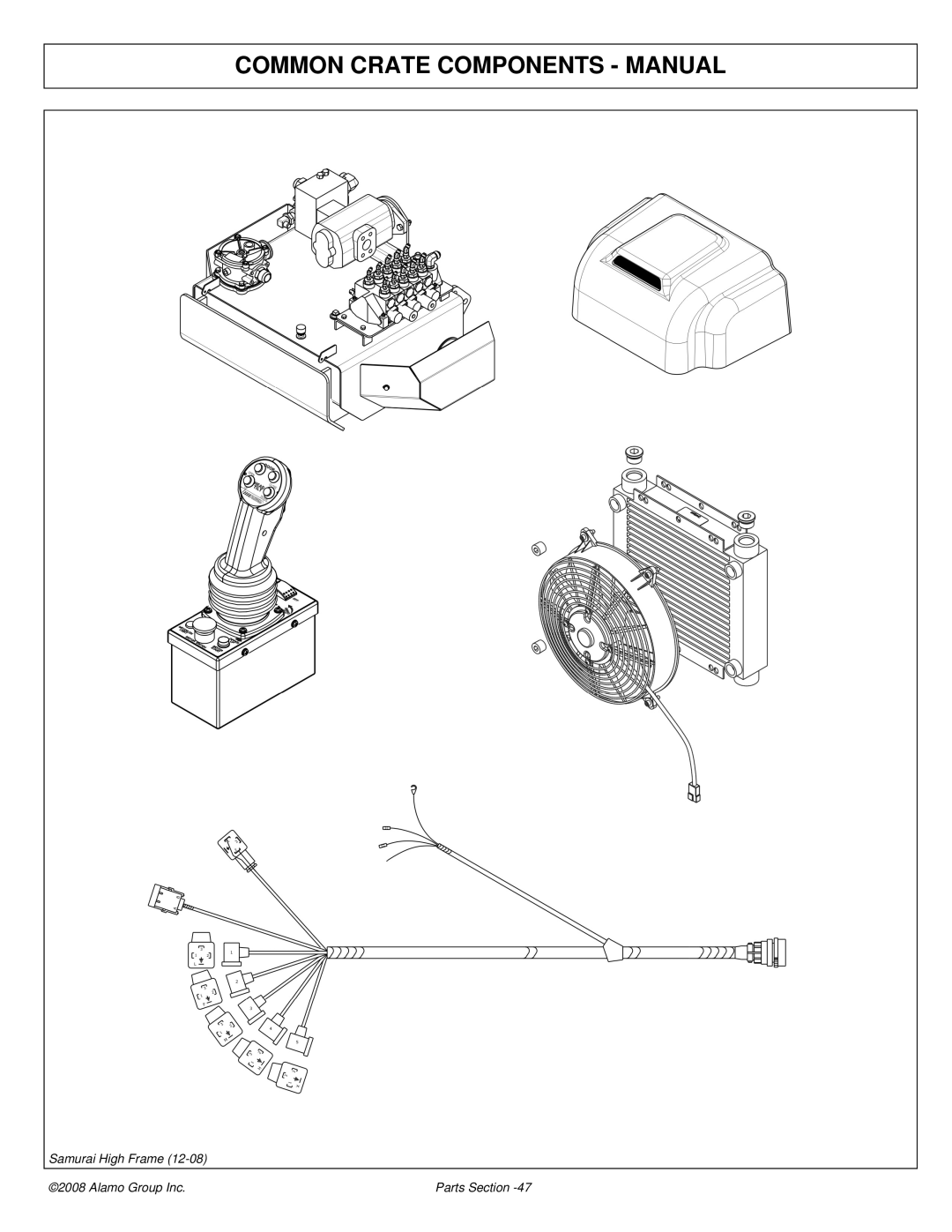 Alamo 02986950P manual Common Crate Components Manual 