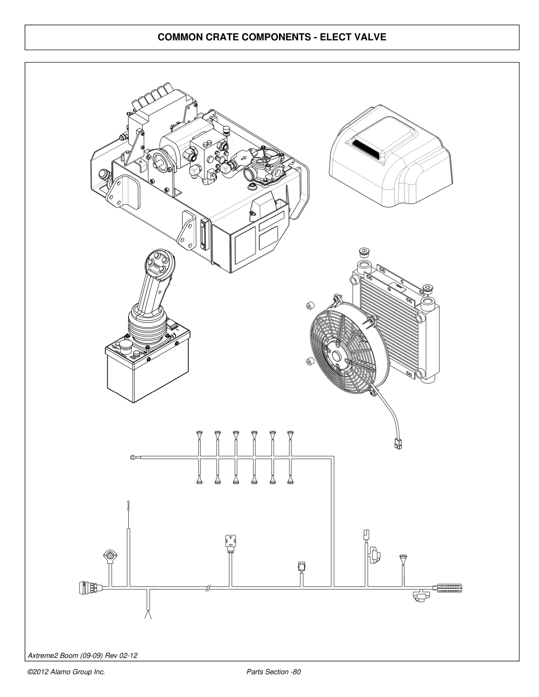 Alamo 02988075P manual Common Crate Components Elect Valve 