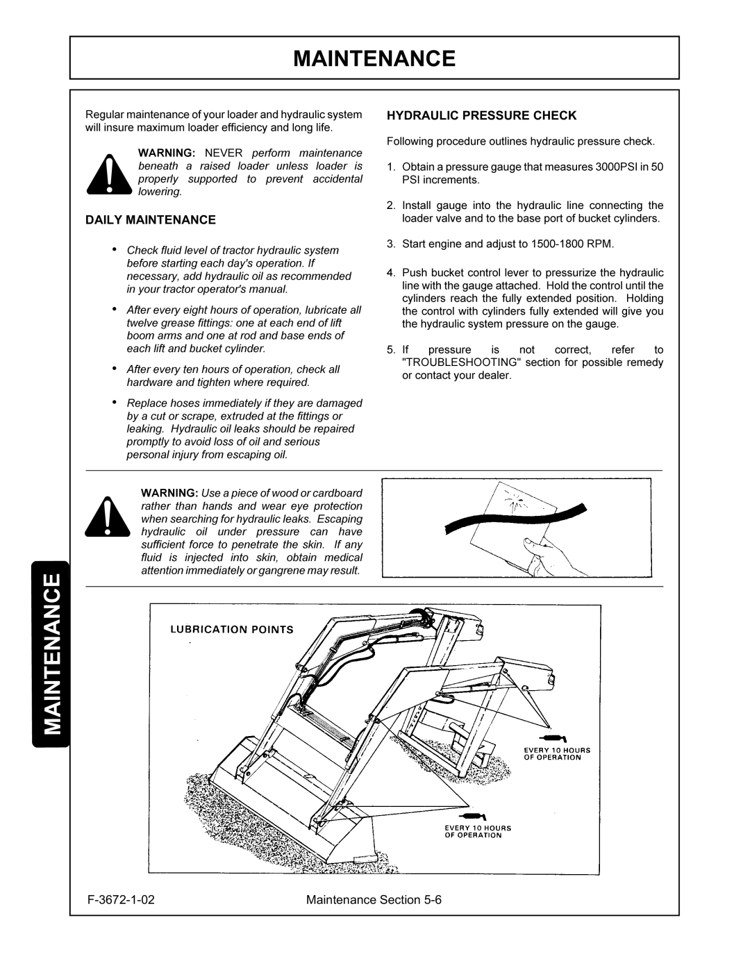 Alamo 104QX manual 4Push, Thefully, Willinsuremaximumloaderefficiencyandlonglife, Araised 