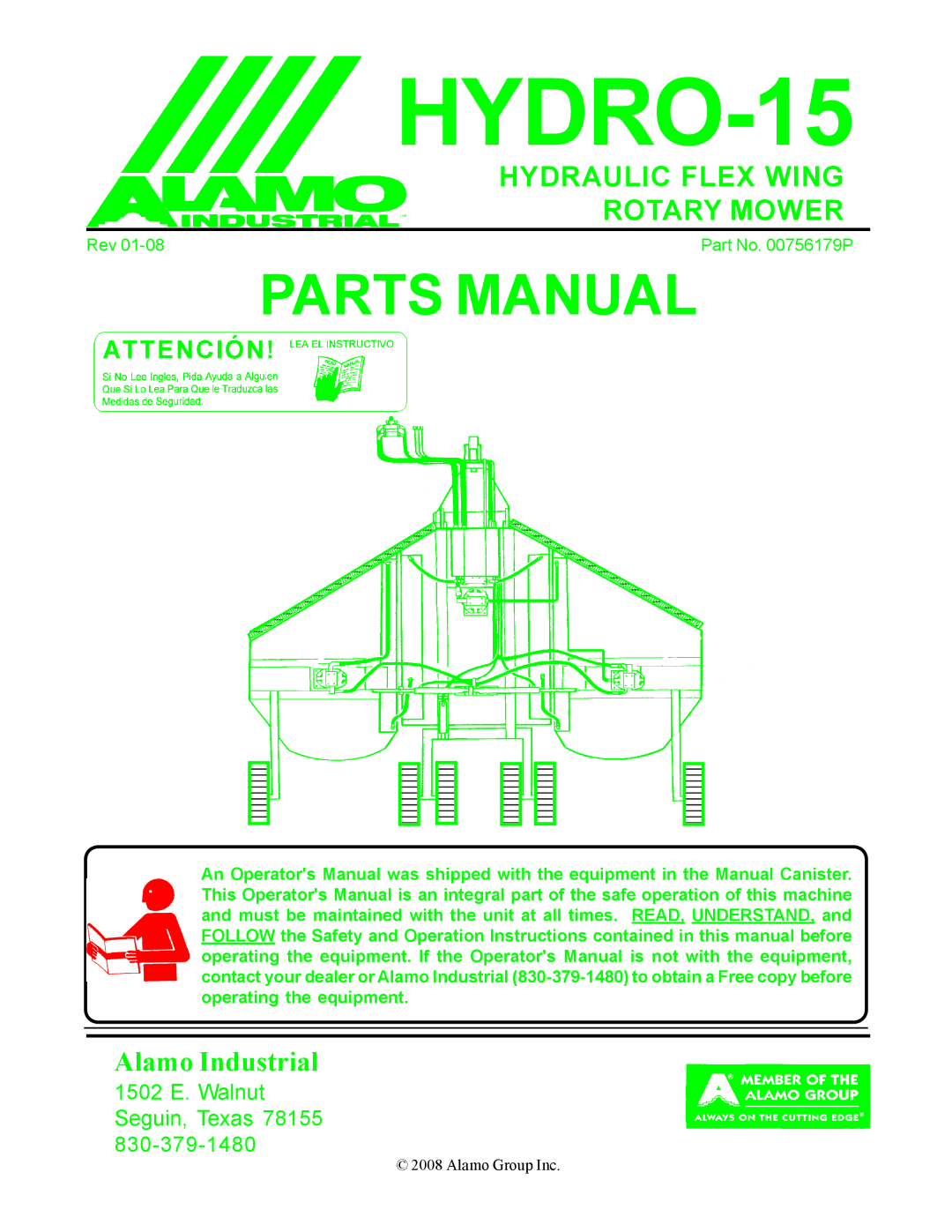 Alamo manual HYDRO-15 