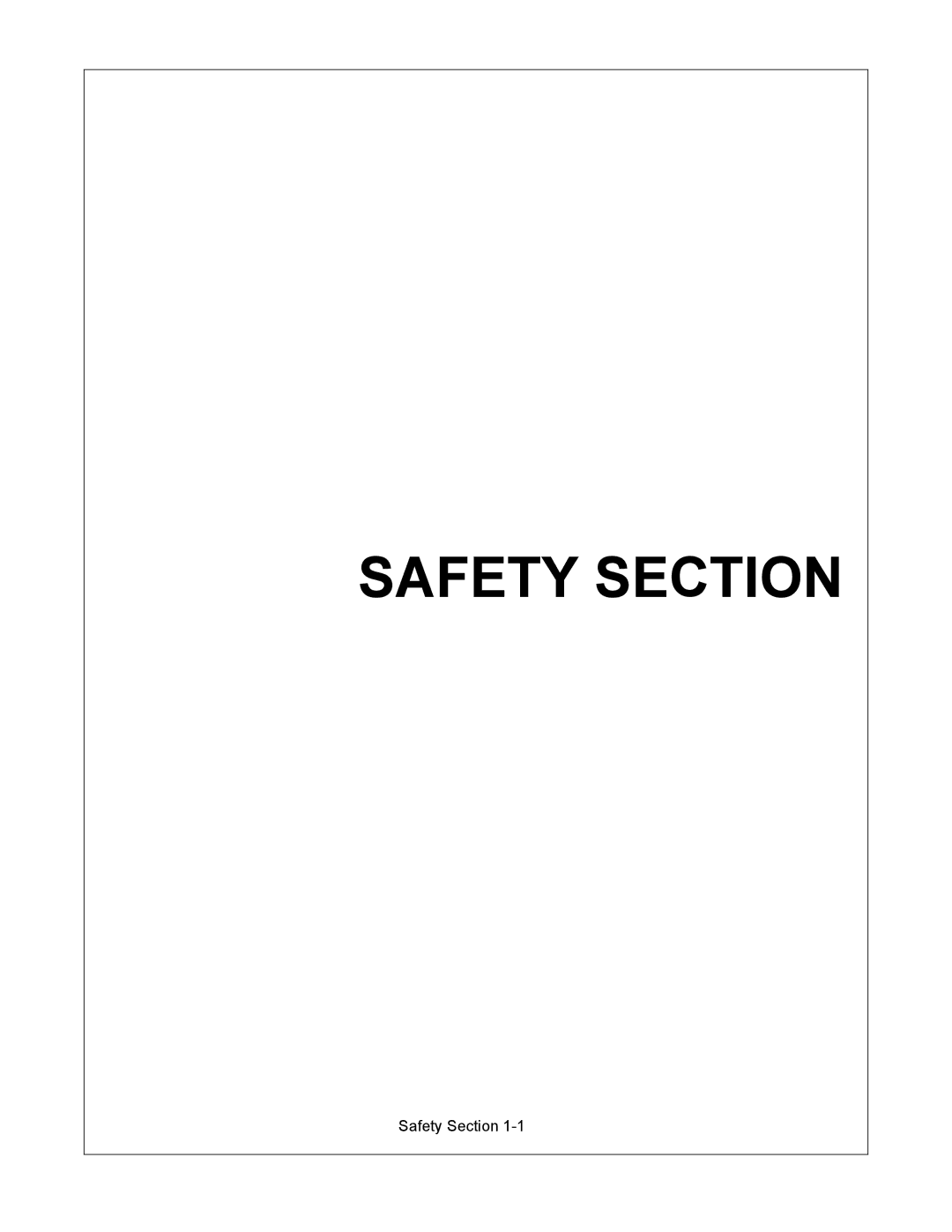 Alamo 1595 manual Safety Section 