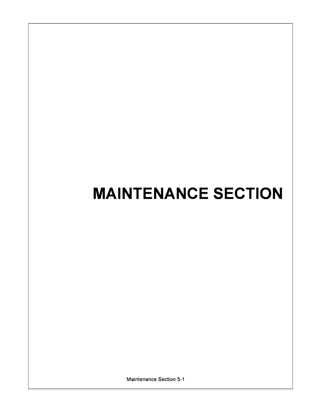 Alamo 1595 manual Maintenance Section 