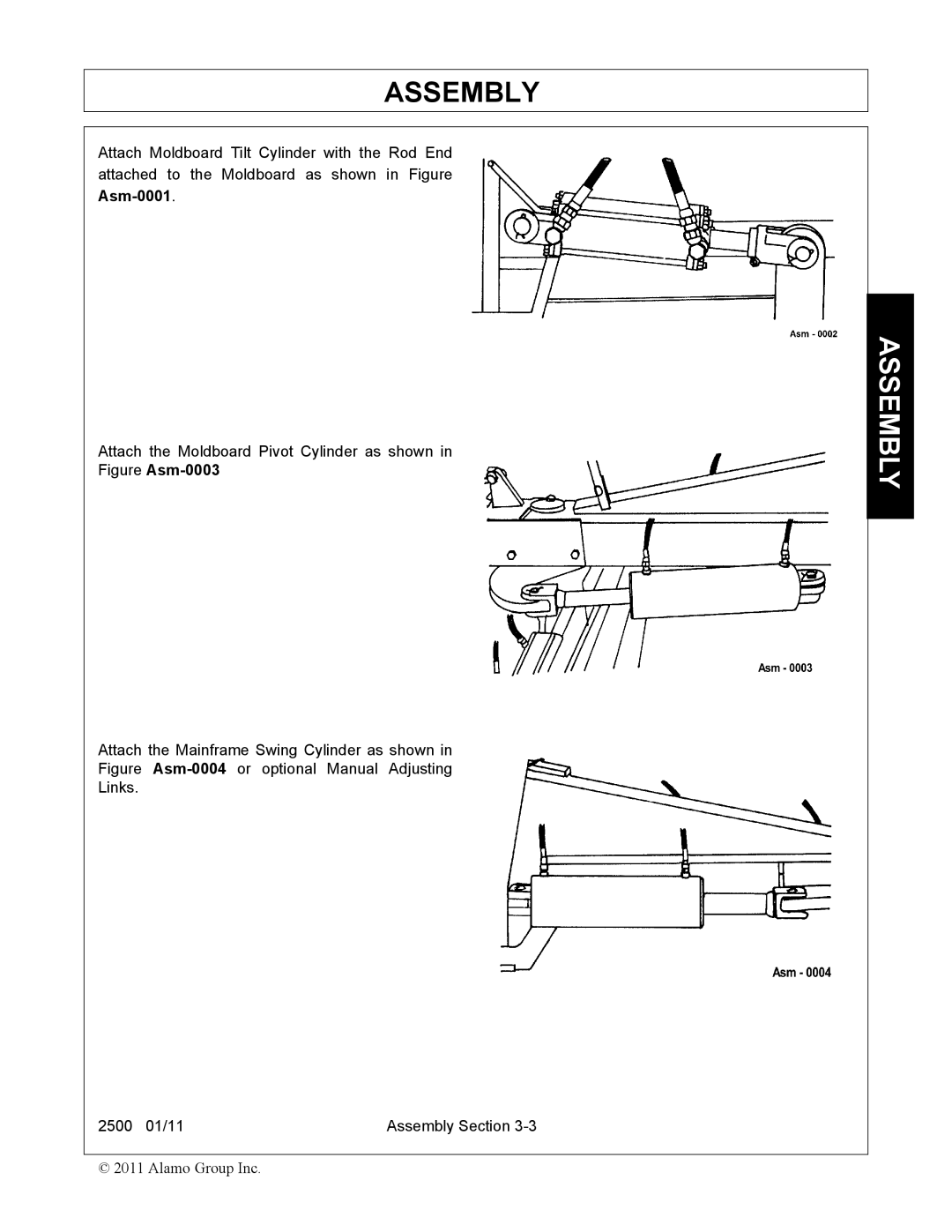 Alamo 2500 manual Asm-0001 