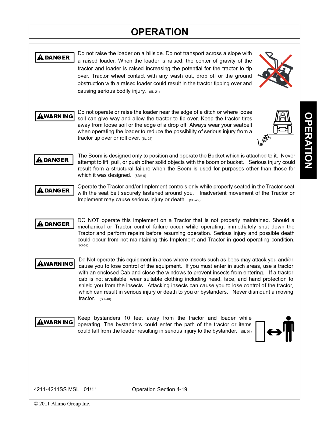 Alamo 4211 MSL manual SG-36 