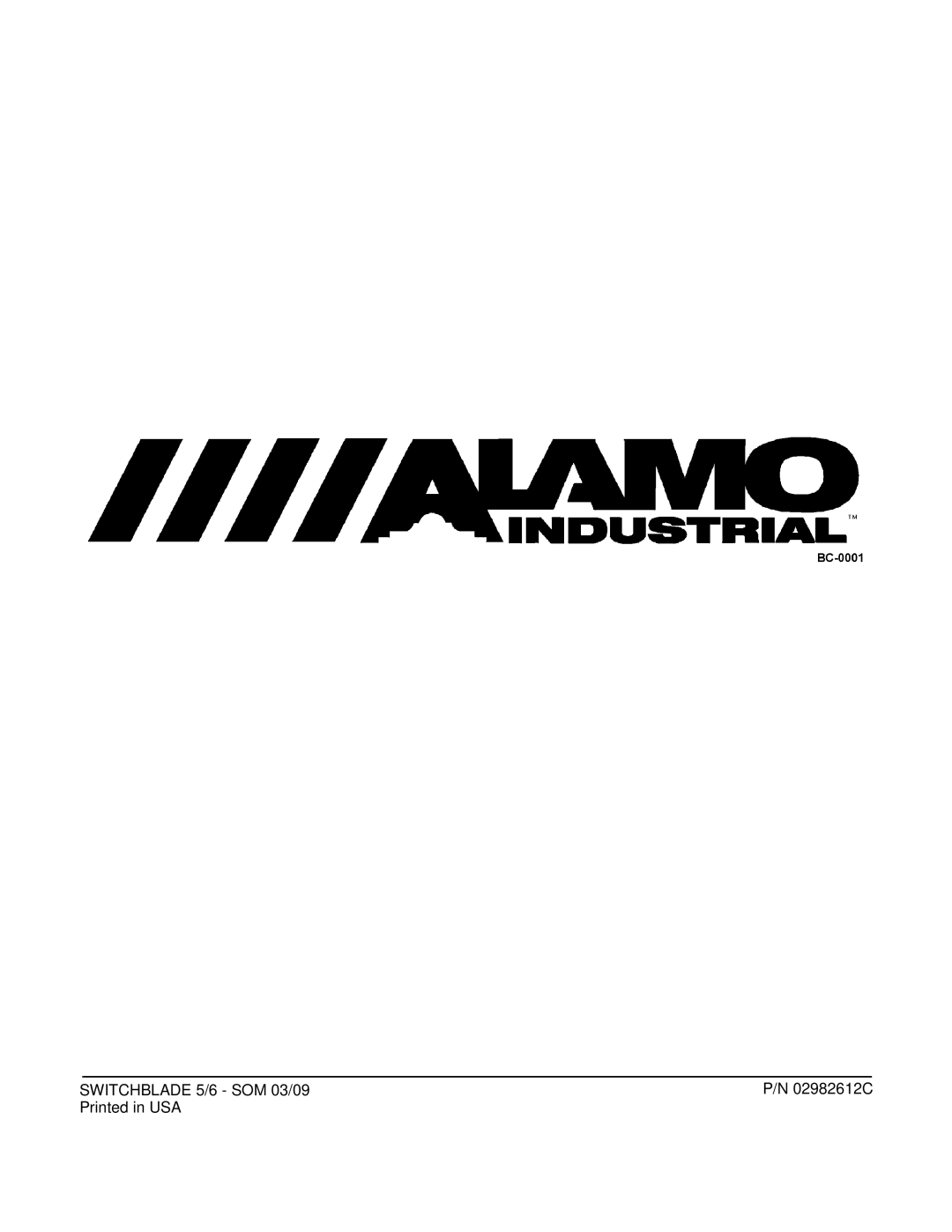 Alamo manual Switchblade 5/6 SOM 03/09 