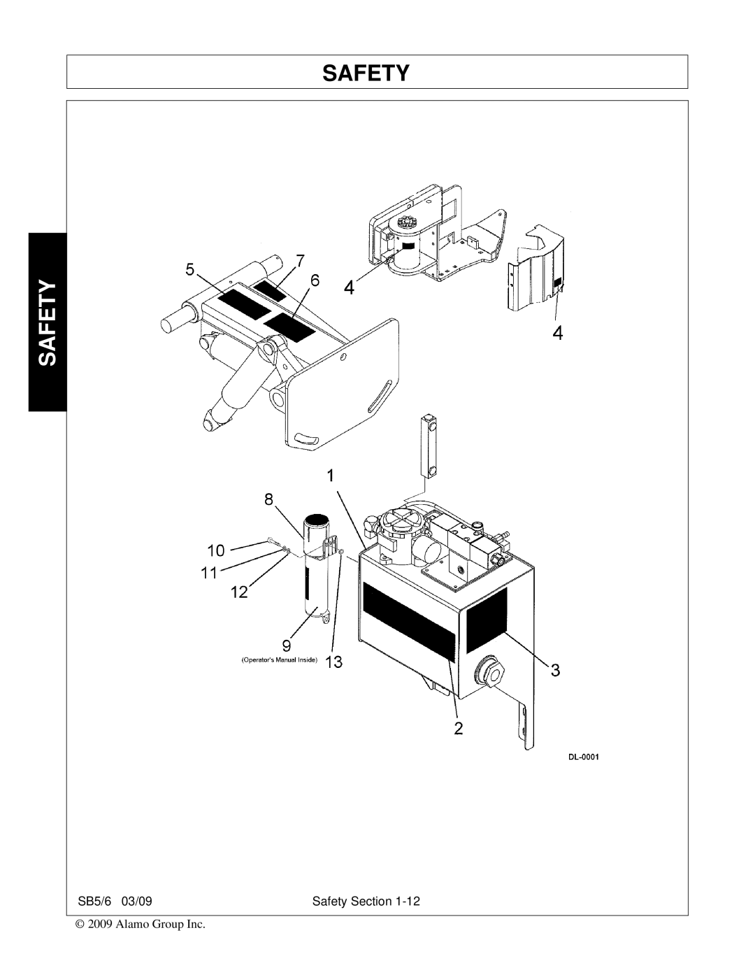 Alamo 6, 5 manual Safety 