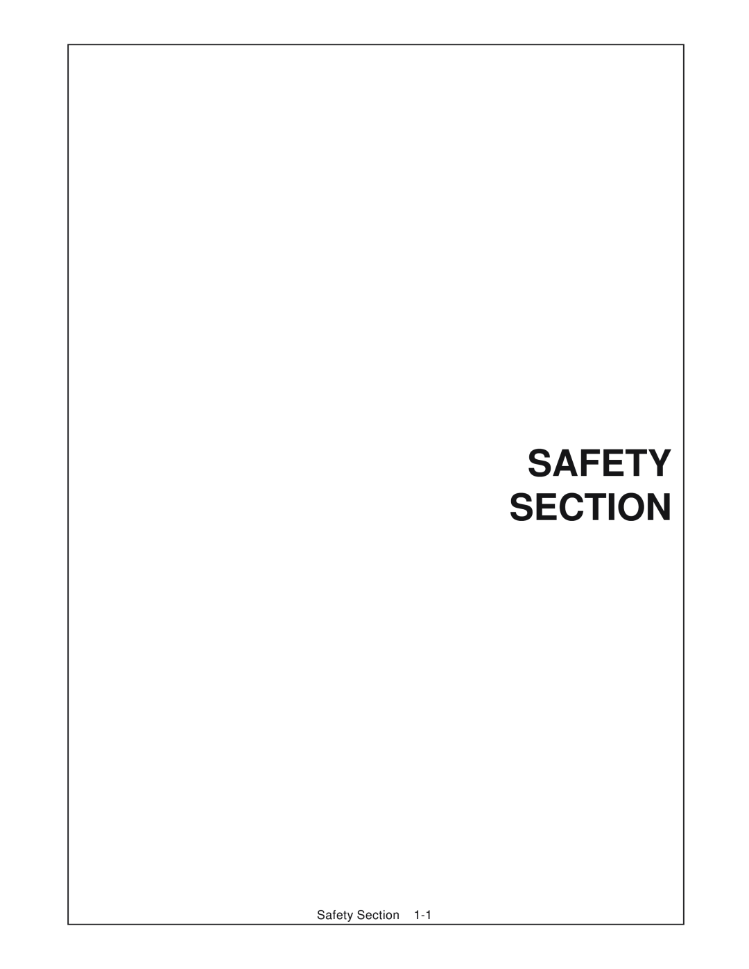 Alamo 66 manual Safety Section 
