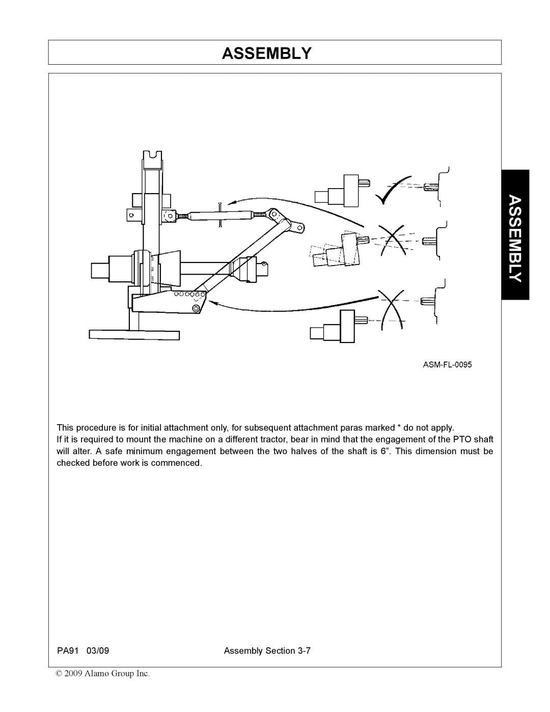 Alamo 7191852C manual Assembly 