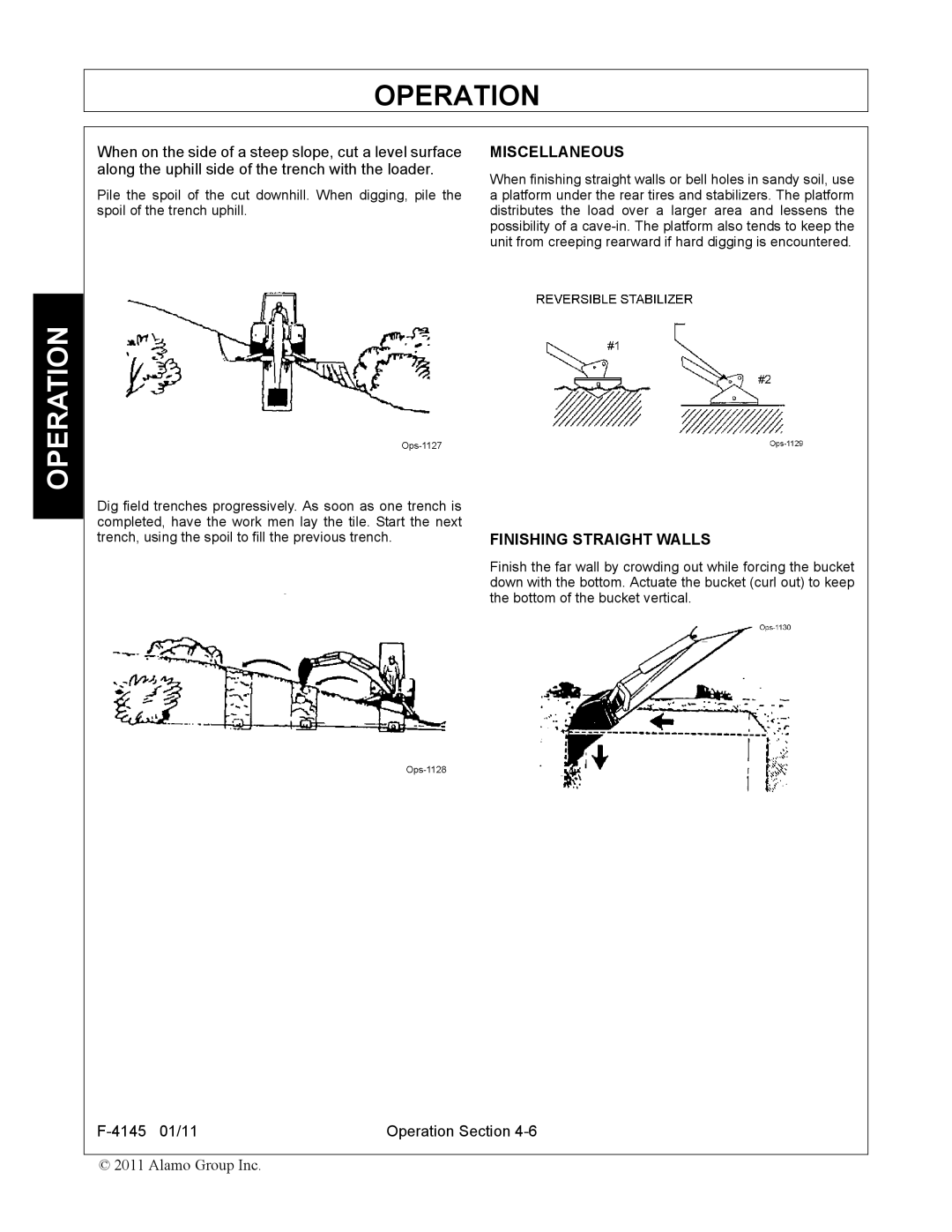 Alamo 95C manual Miscellaneous, Finishing Straight Walls 