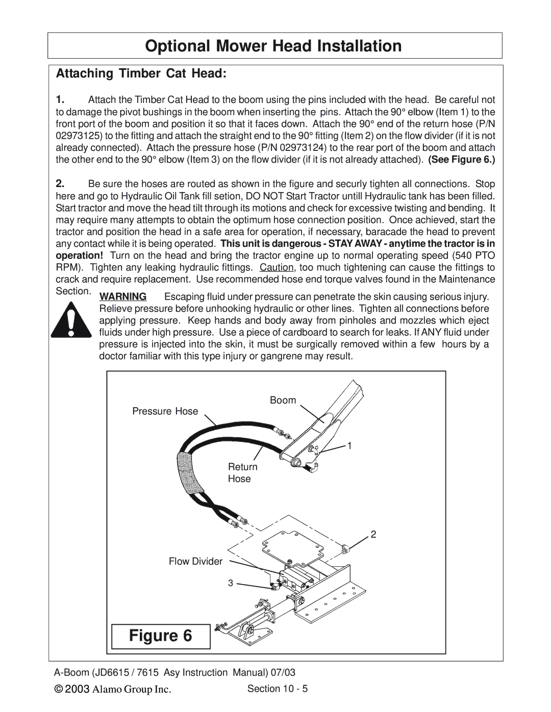 Alamo DSEB-D16/SAS instruction manual Alamo Group Inc 