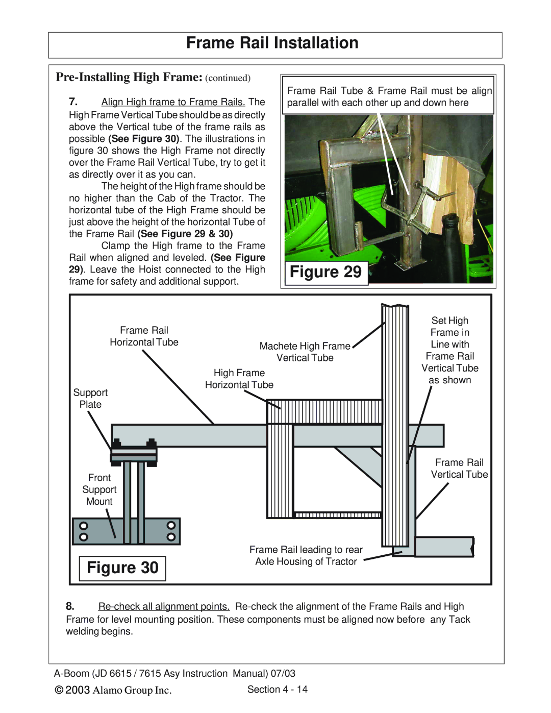 Alamo DSEB-D16/SAS instruction manual Section 