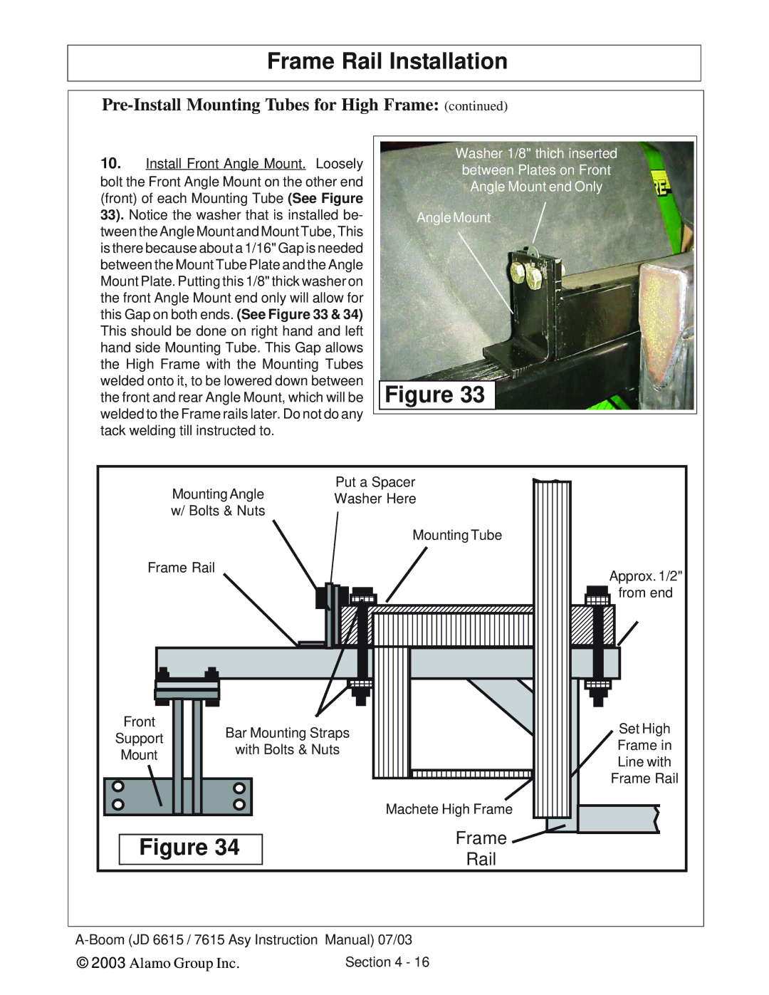 Alamo DSEB-D16/SAS instruction manual Line with 