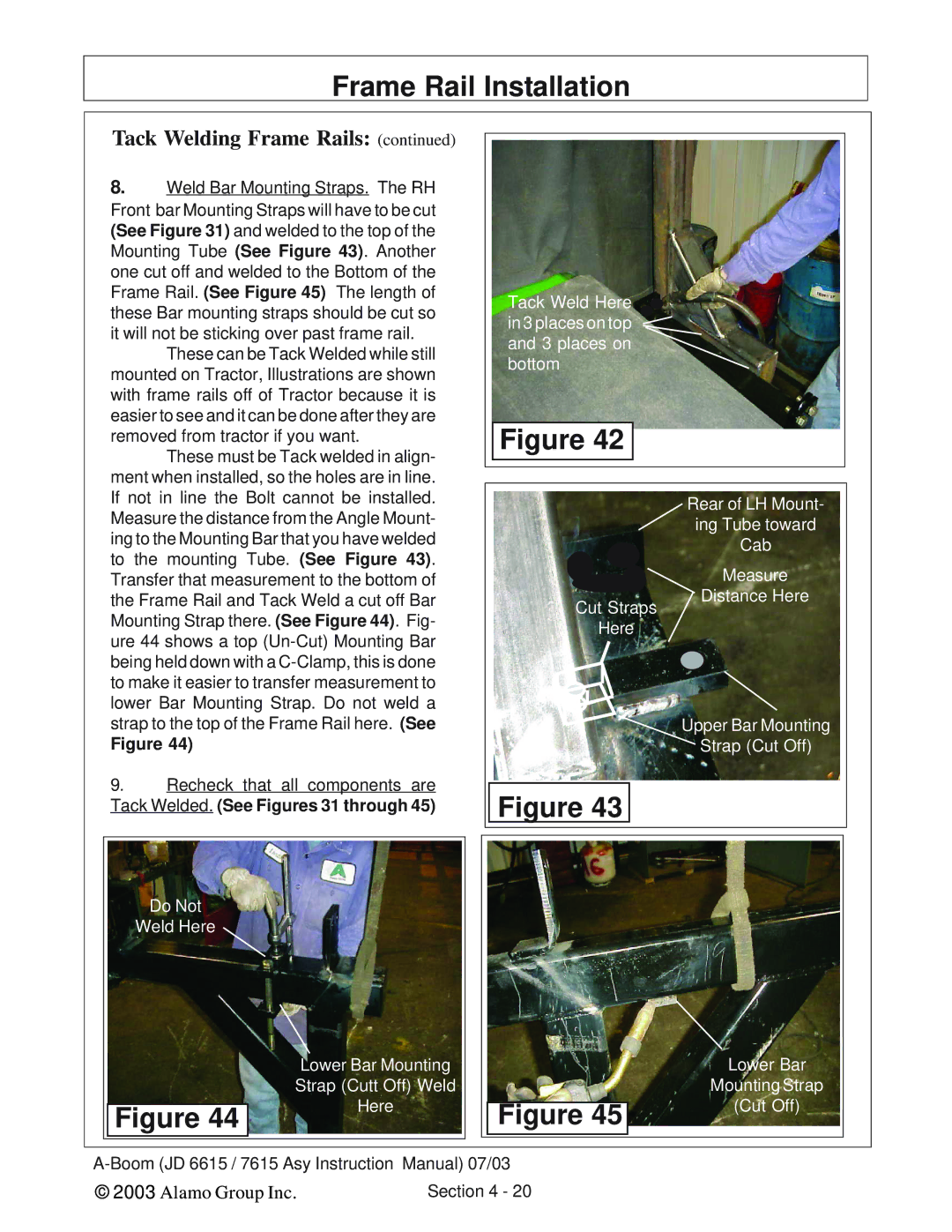 Alamo DSEB-D16/SAS instruction manual To the mounting Tube. See Figure, Recheck that all components are 