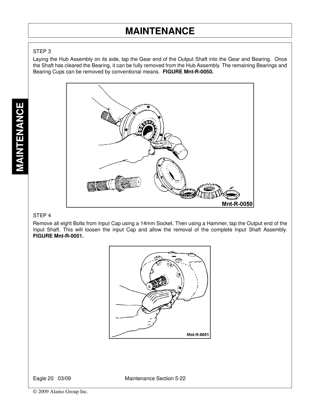 Alamo Eagle 20, Eagle 14 manual Figure Mnt-R-0051 