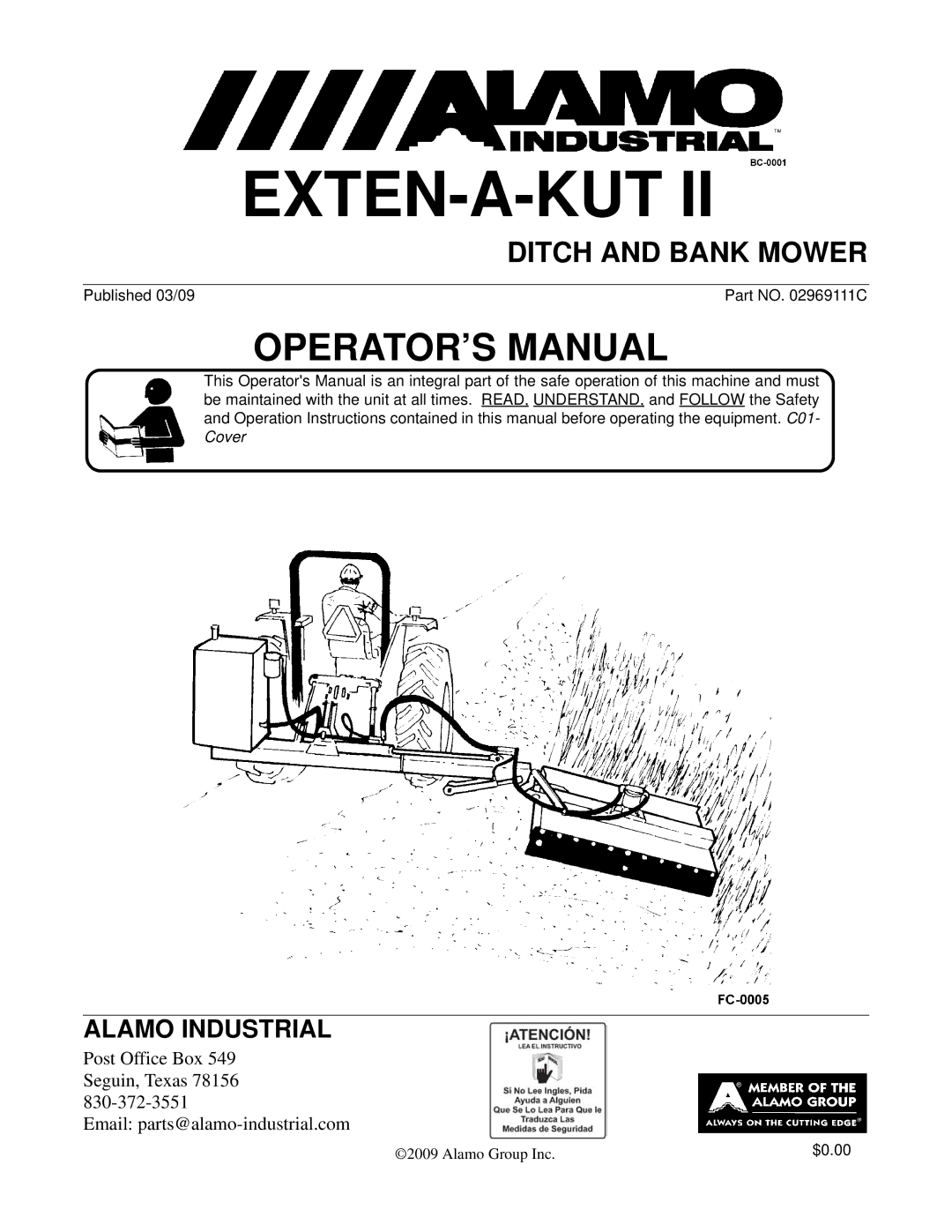 Alamo Exten-A-Kut II manual 