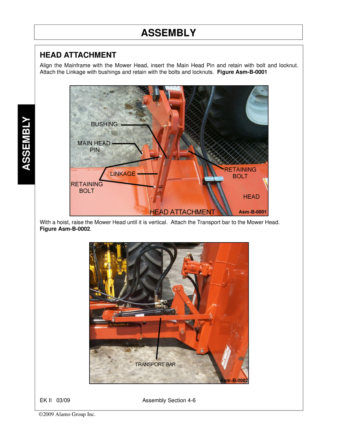 Alamo Exten-A-Kut II manual Head Attachment 