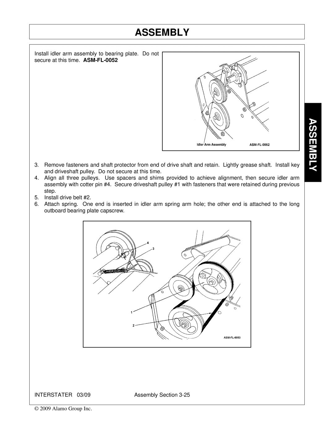 Alamo 803213C, FC-FL-0001 manual Assembly 