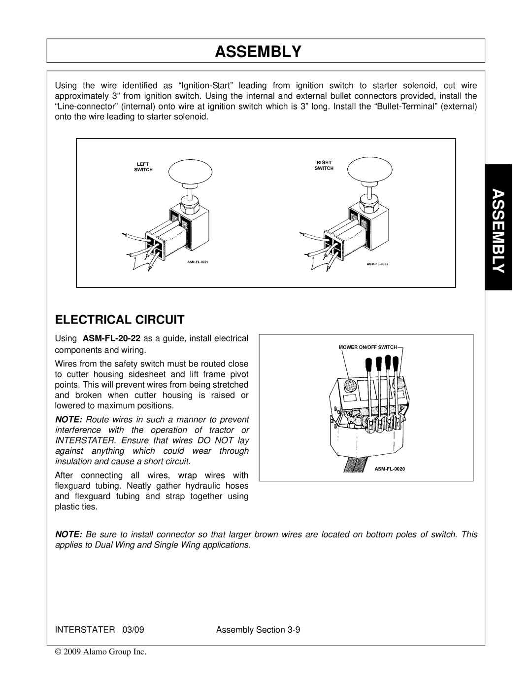 Alamo 803213C, FC-FL-0001 manual Electrical Circuit 