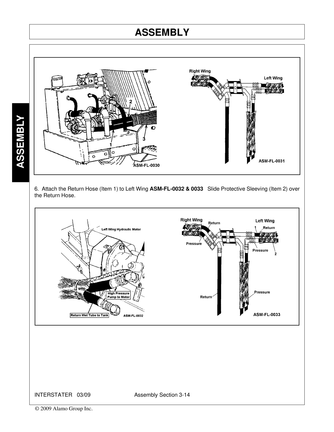 Alamo FC-FL-0001, 803213C manual Assembly 