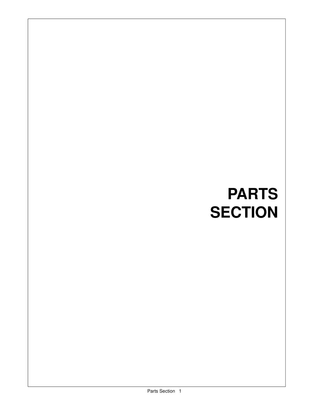 Alamo FC-P-0002 manual Parts Section 