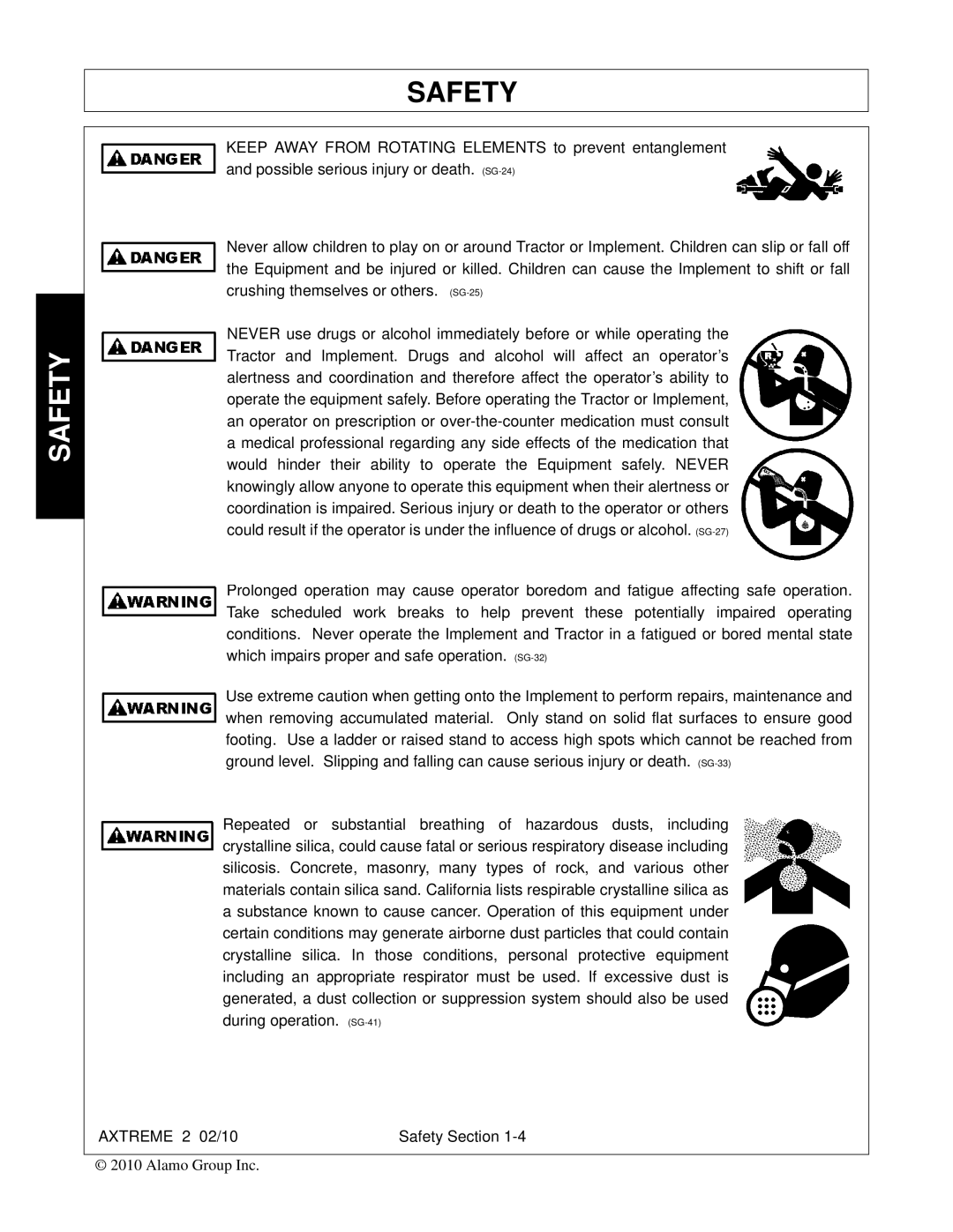 Alamo Lawn Mower manual Safety 