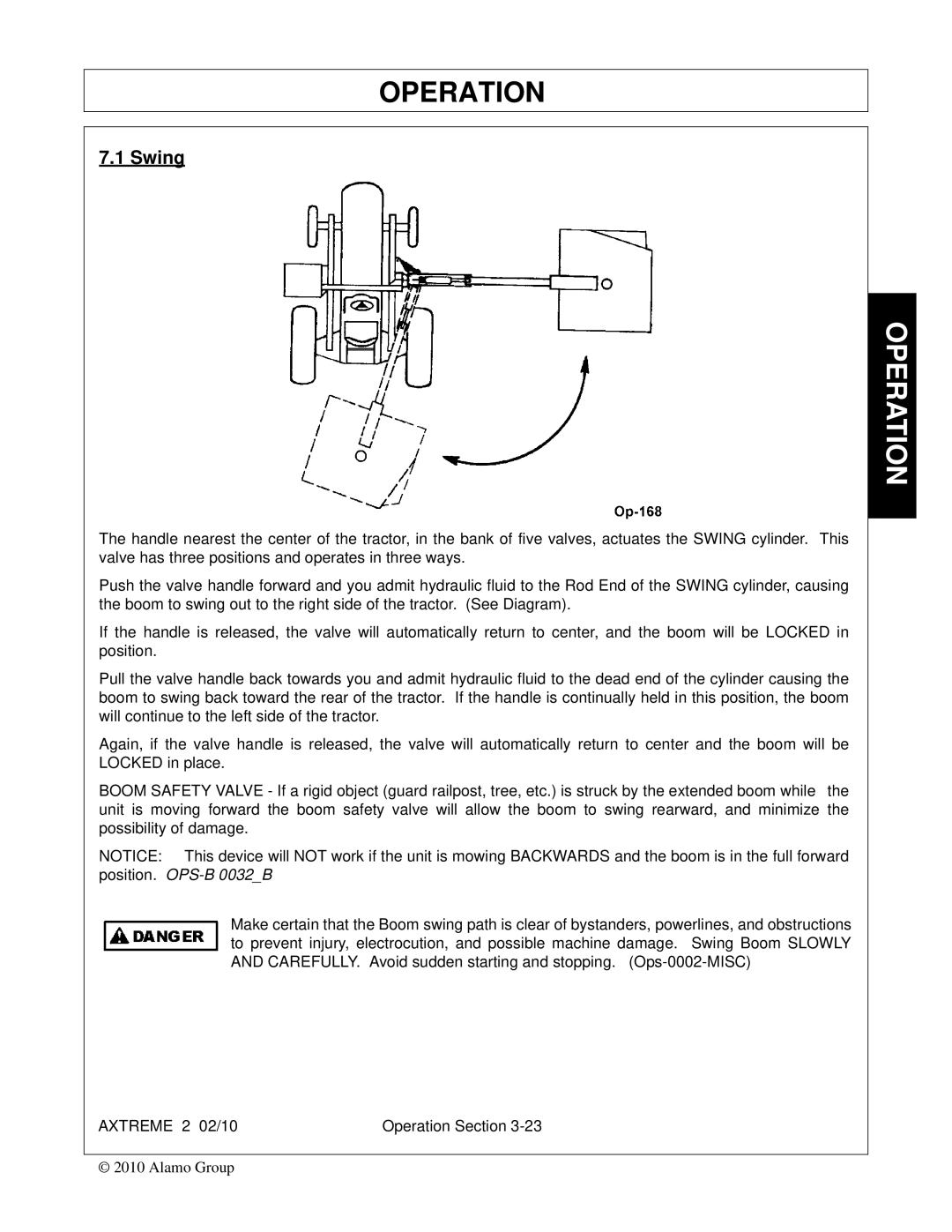 Alamo Lawn Mower manual Swing 