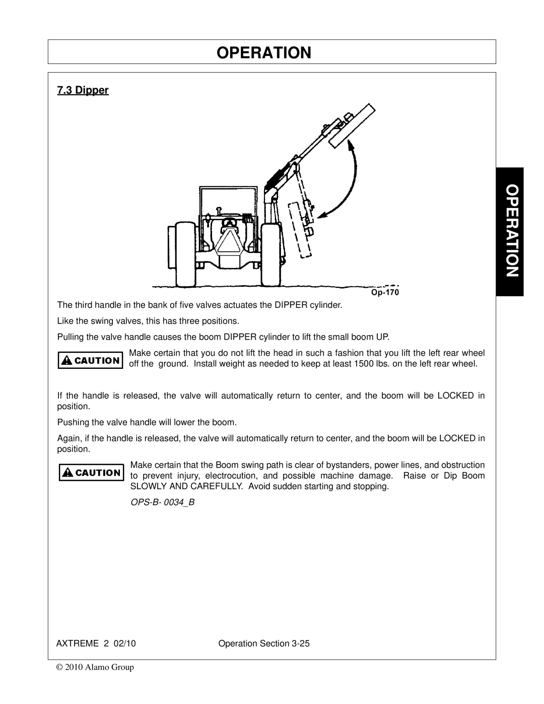 Alamo Lawn Mower manual Dipper 