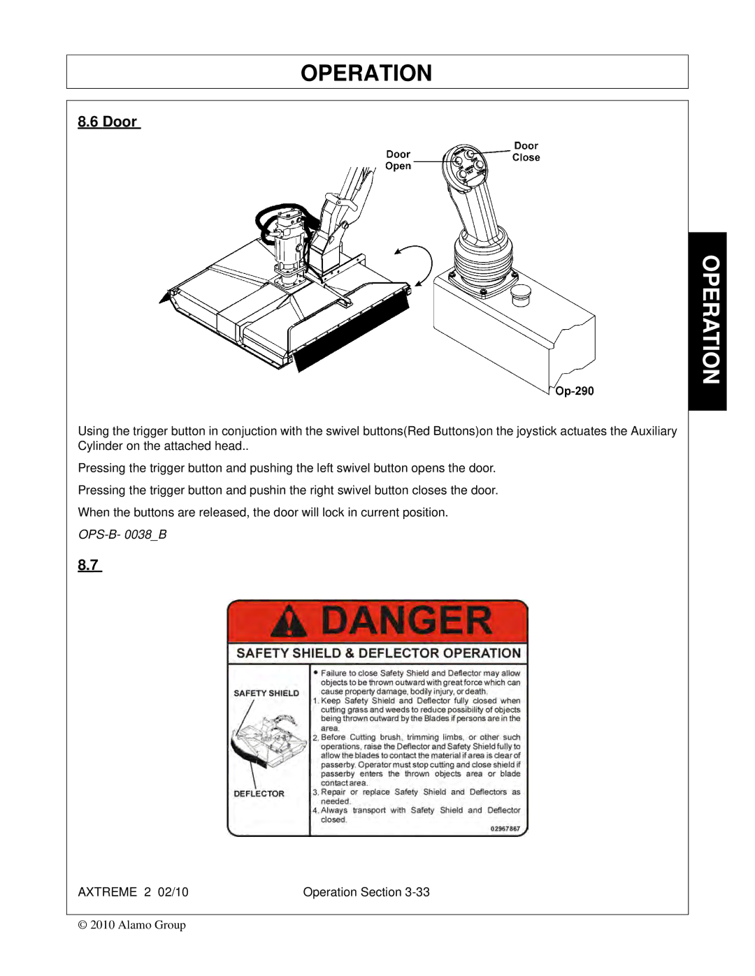 Alamo Lawn Mower manual Door 