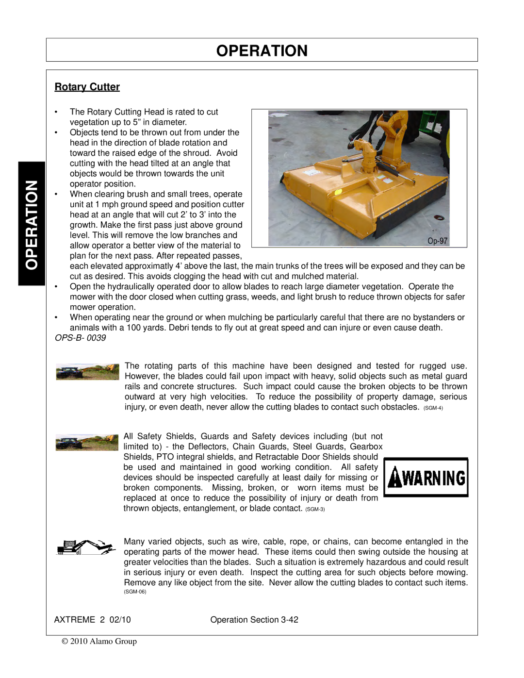 Alamo Lawn Mower manual Rotary Cutter 