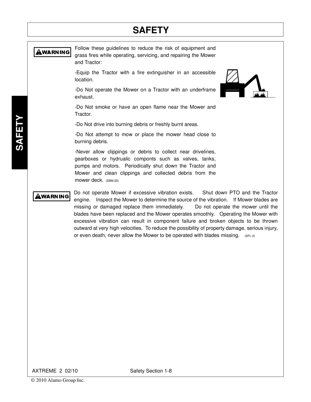 Alamo Lawn Mower manual Safety 