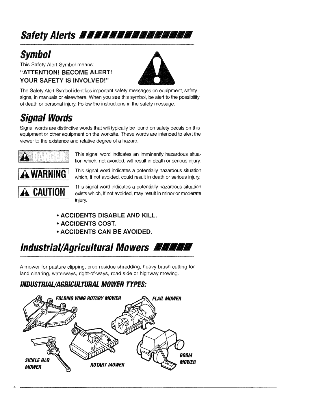 Alamo Lawn Mower manual 