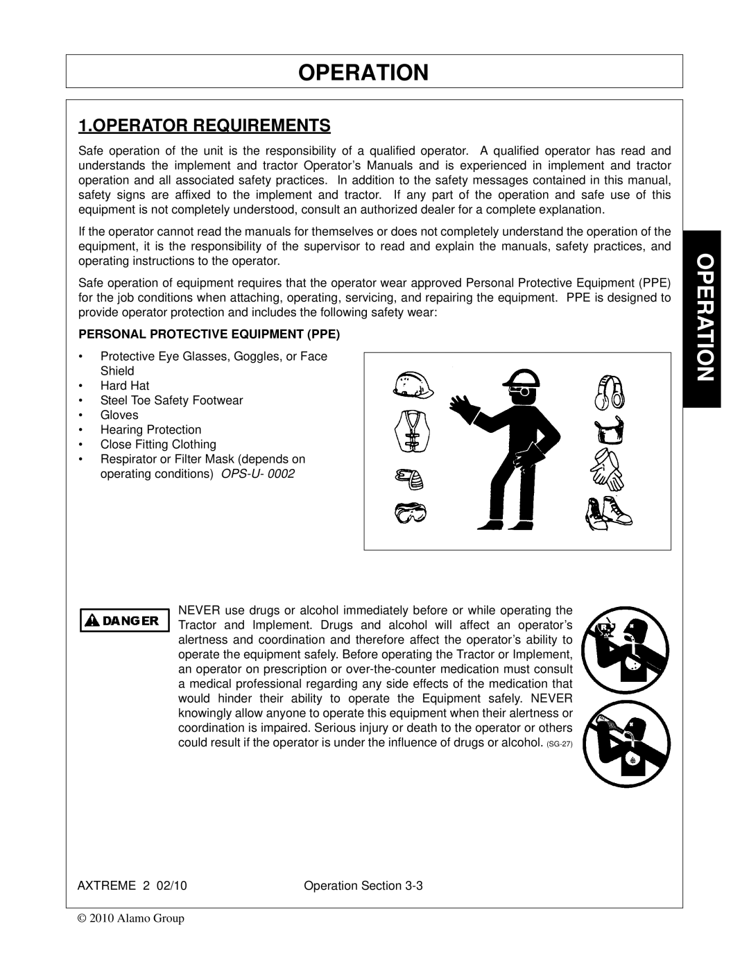 Alamo Lawn Mower manual Operation 