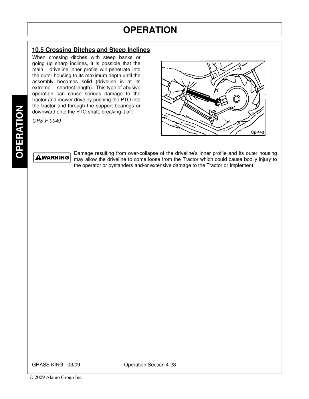 Alamo none manual Crossing Ditches and Steep Inclines, OPS-F-0049 