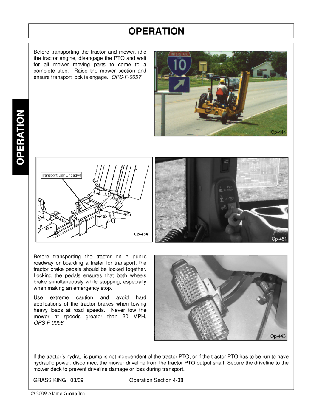 Alamo none manual Operation 