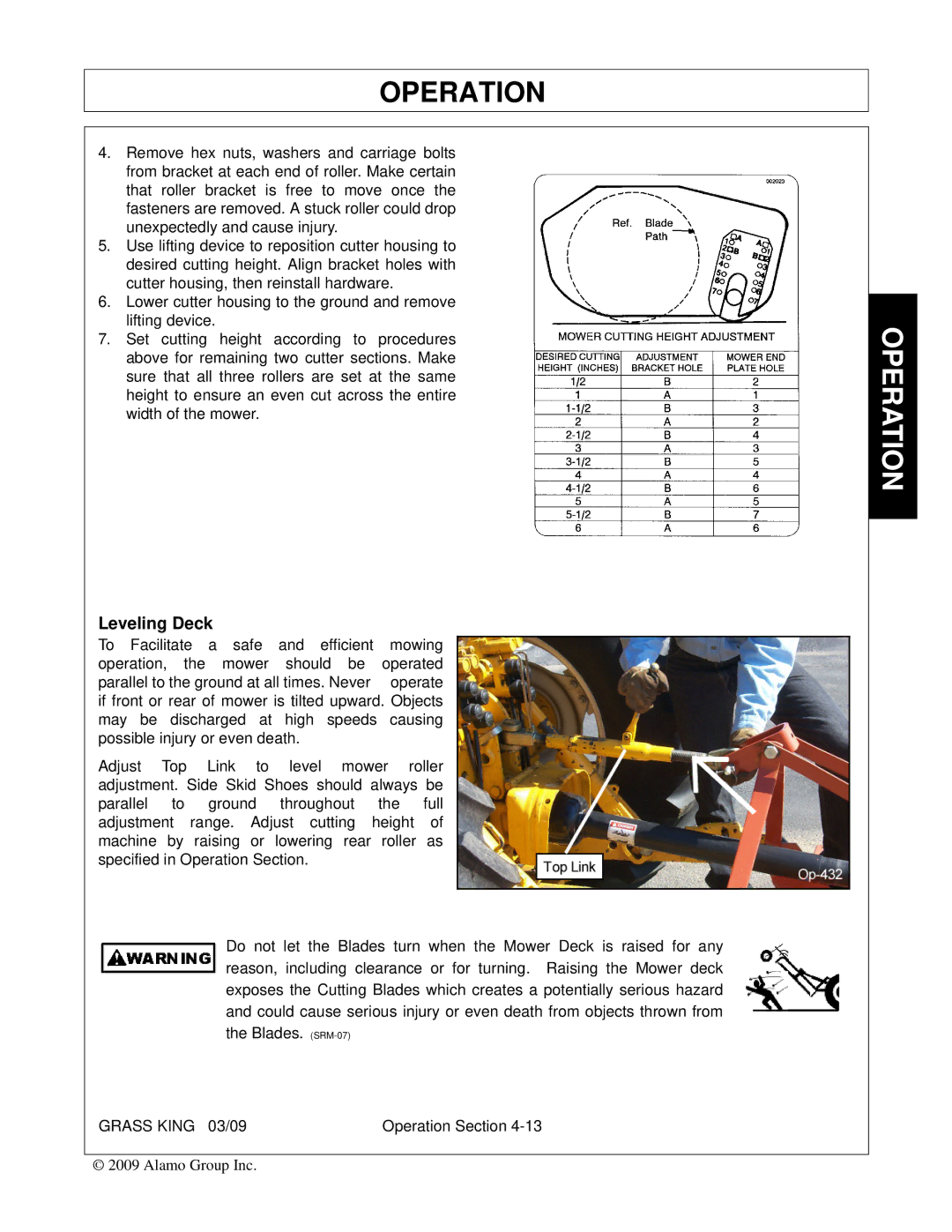 Alamo none manual Leveling Deck 