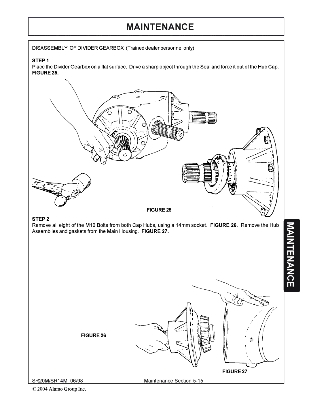 Alamo SR14, SR20 manual Step 