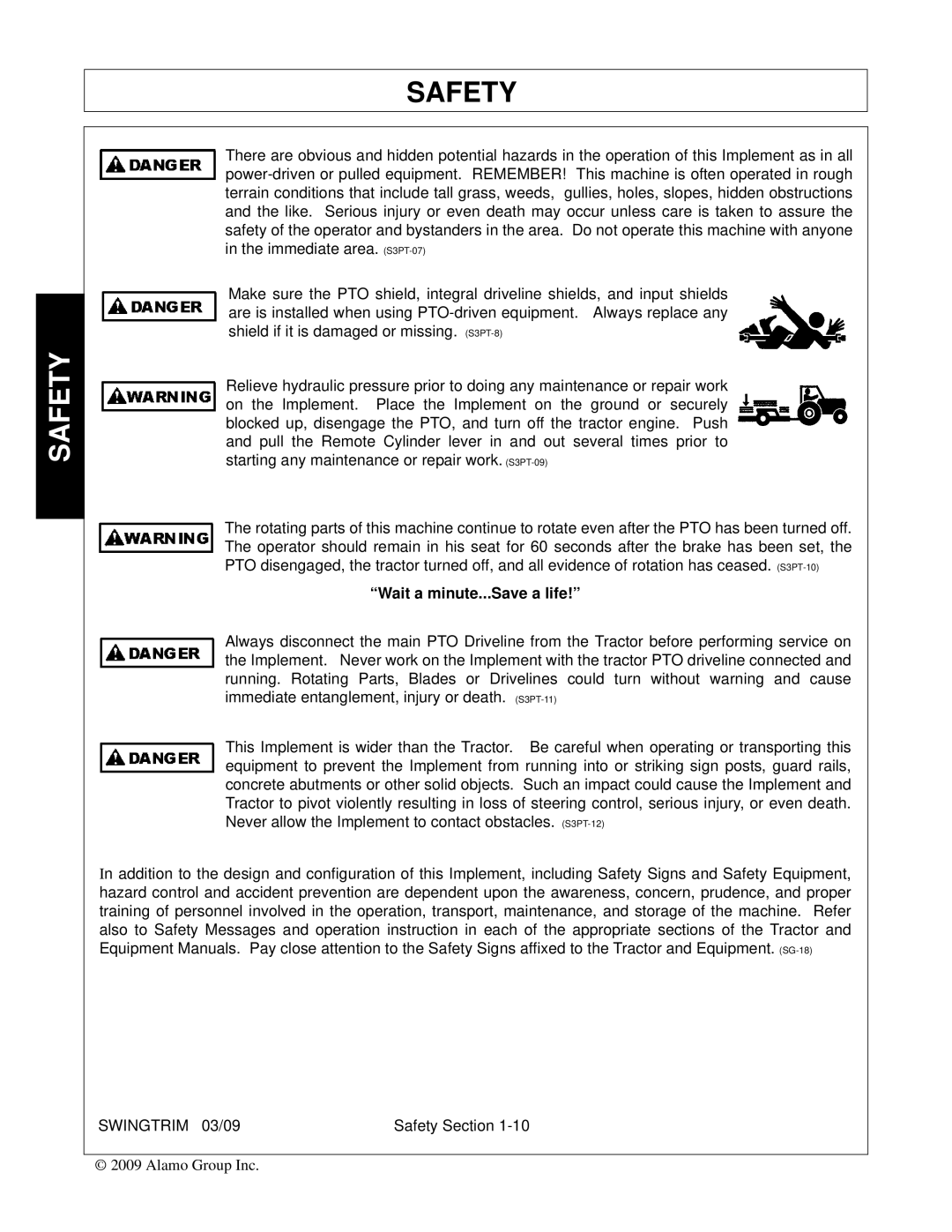 Alamo Swingtrim manual Wait a minute...Save a life 