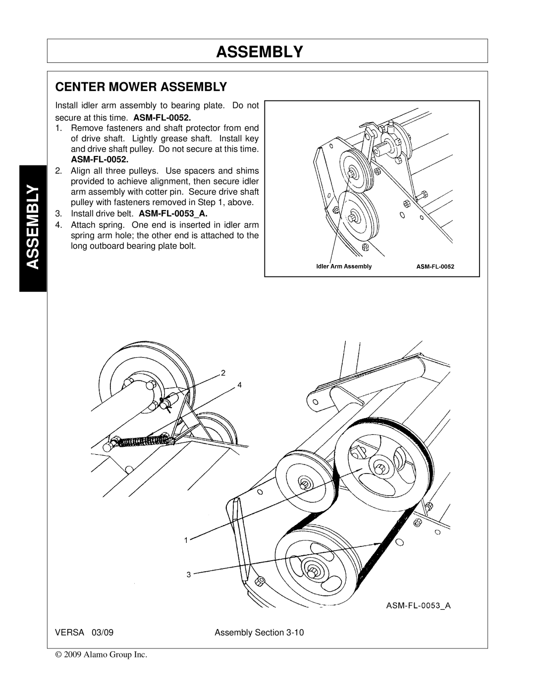 Alamo Versa Series manual ASM-FL-0052 