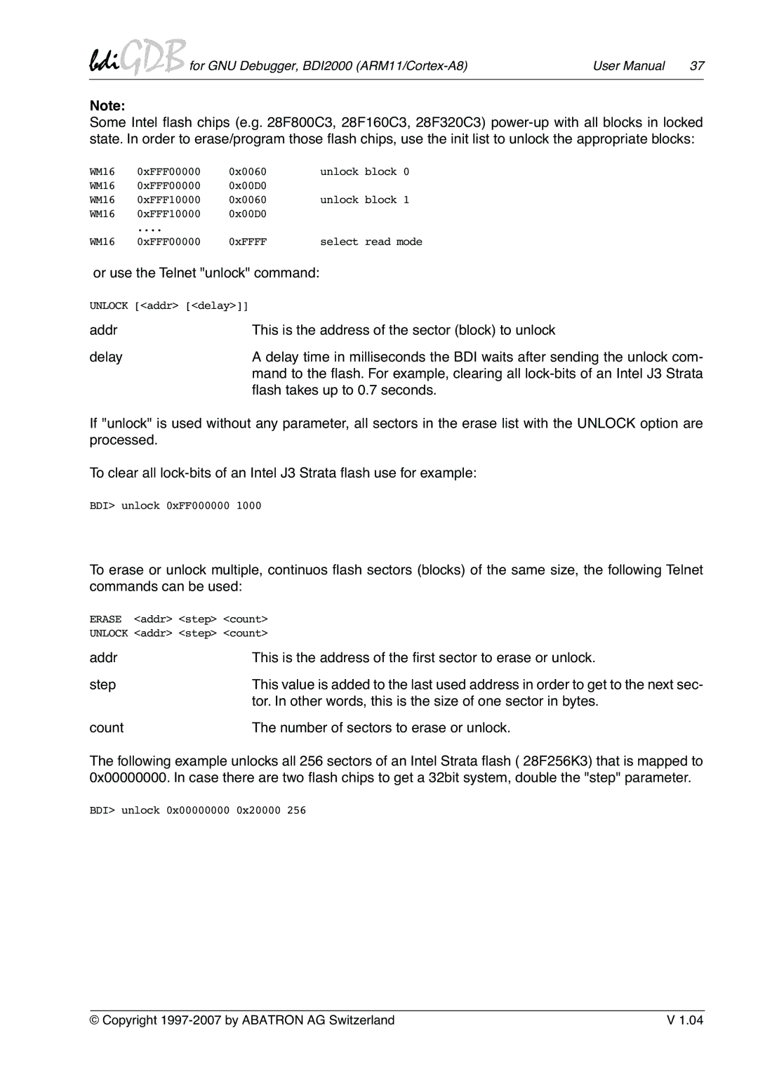 Albatron Technology ARM11/Cortex-A8 user manual Or use the Telnet unlock command 