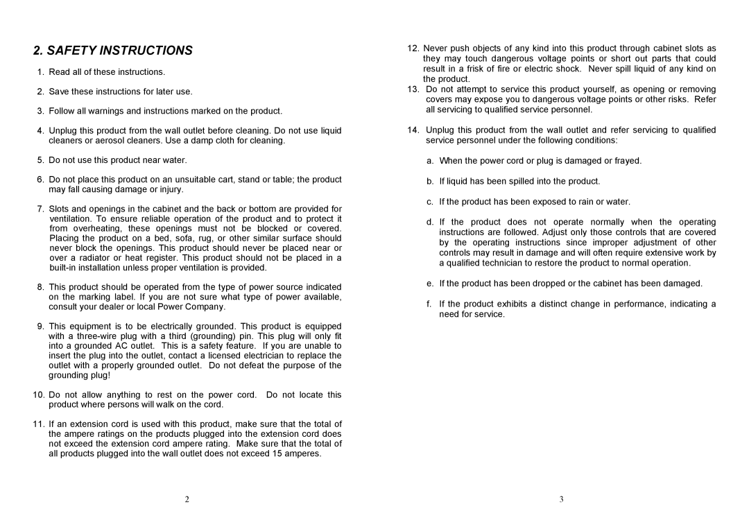 Albatron Technology DM-5952KF, DM-6952KF user manual Safety Instructions 