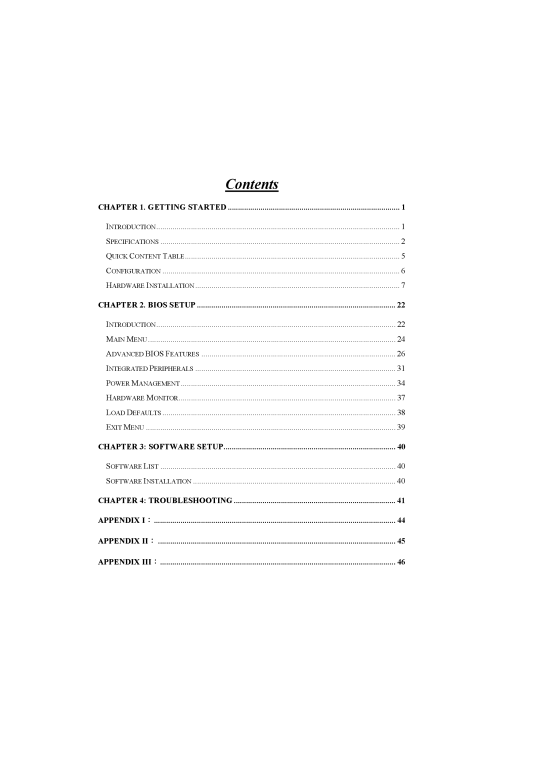 Albatron Technology PX845PEV-800 manual Contents 