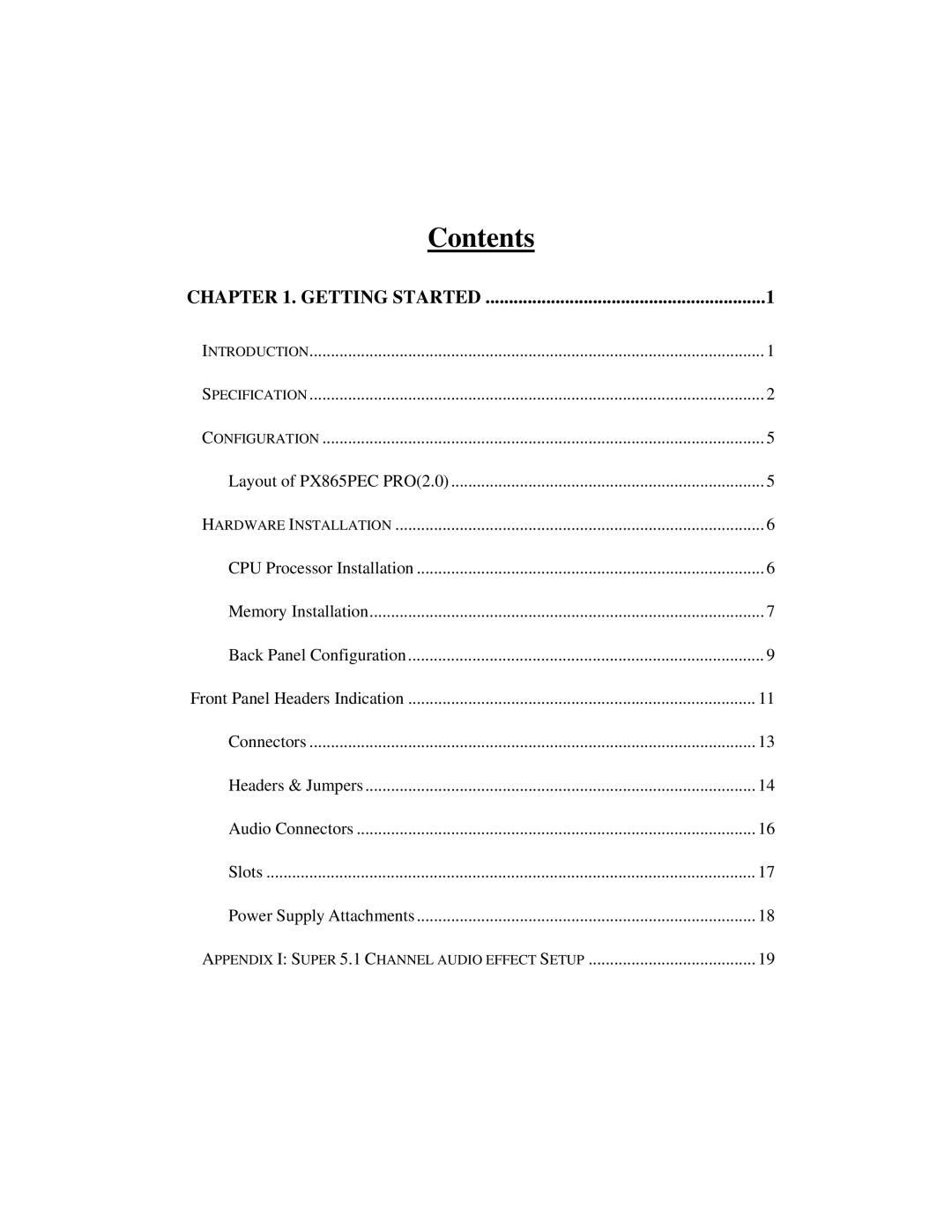 Albatron Technology PX865PEC warranty Contents 