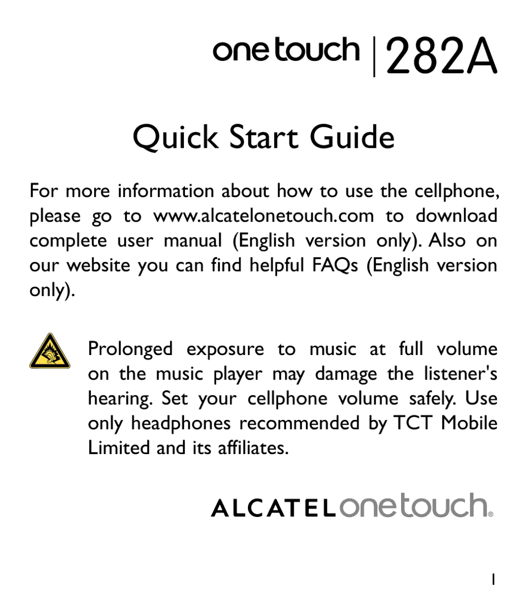 Alcatel 282A manual 