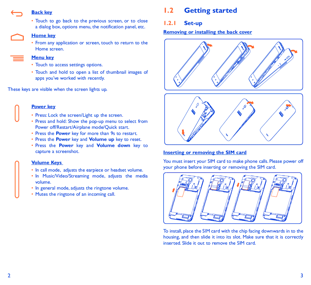 Alcatel 5050Y manual Getting started, Set-up 