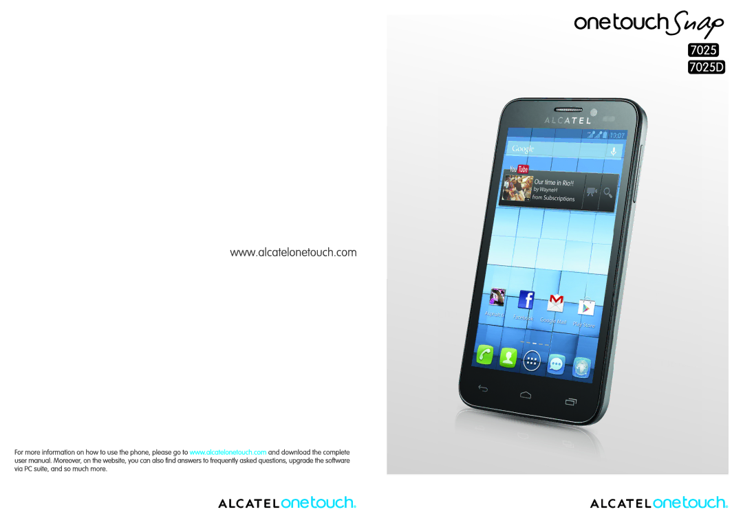 Alcatel 7025D manual 