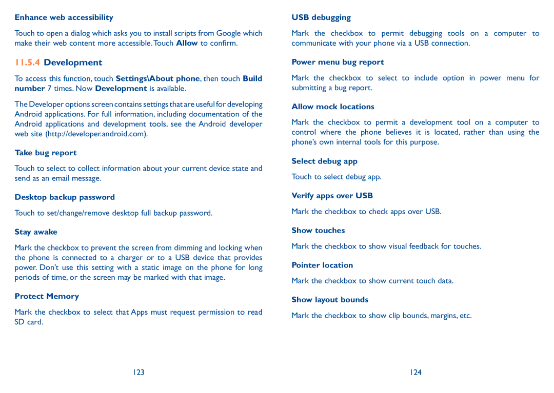 Alcatel 7047D manual Development 