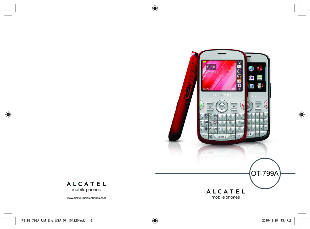 Alcatel manual IP3192799AUMEngUSA07101220.indd 2010-12-20 