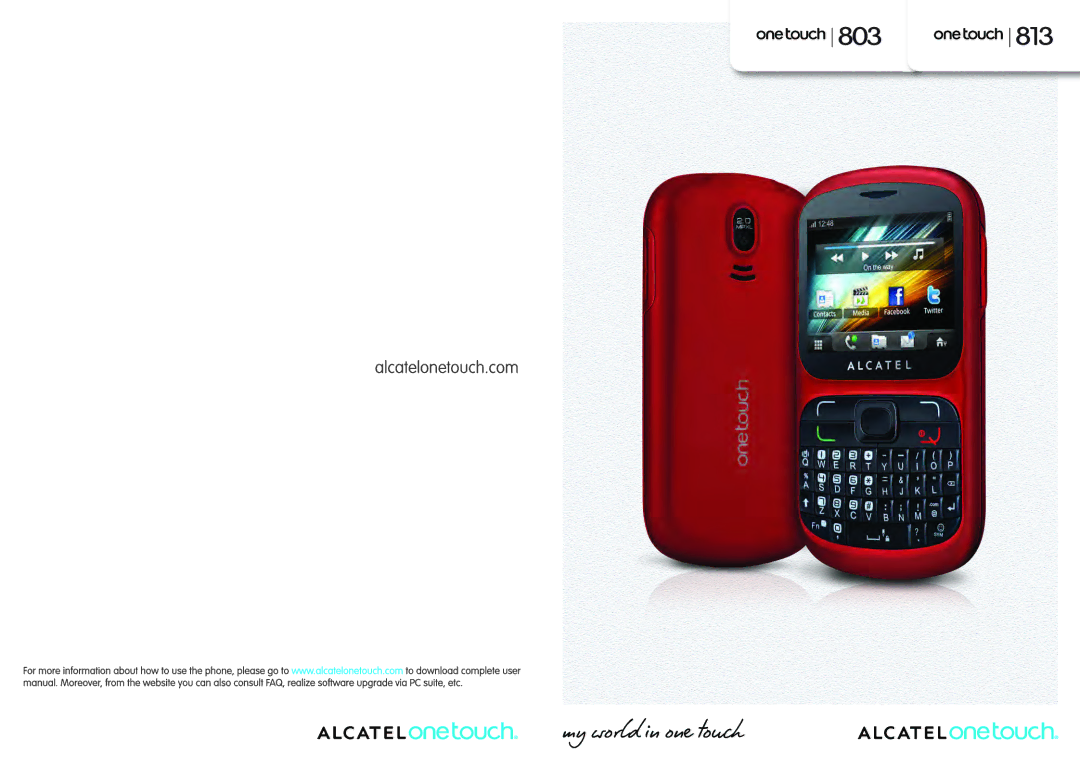 Alcatel 813 manual 