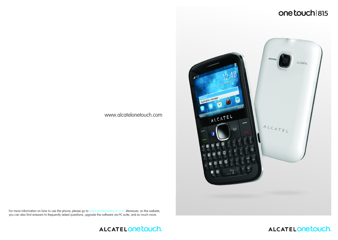 Alcatel 815D manual 